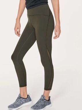 Lululemon Train Times 7/8 Pant (25" ) Dark Olive